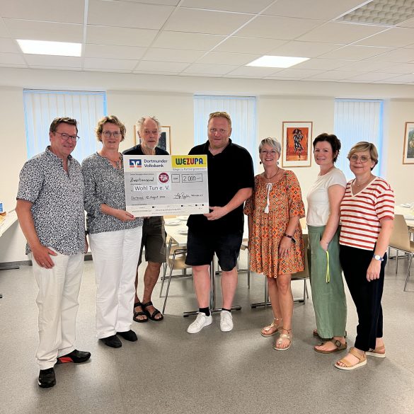 Spendenübergabe von WEZUPA e.V. an WohlTun e.V.