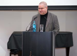 Prof. Dr. Wilhelm Tolksdorf hielt einen Impulsvortrag zum Thema „Netzwerke im Glauben? Kirche in Zeiten der Transformation“. Foto: Michael Bodin / Erzbistum Paderborn
