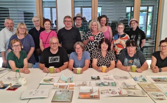 Zweiter Sketchwalk in St. Martin – Zeichnungen werden anschließend Teil einer Ausstellung